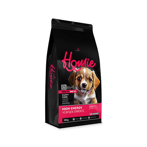 Homie Yüksek Enerjili Tavuklu Düşük Tahıllı Yavru Köpek Maması 12 Kg