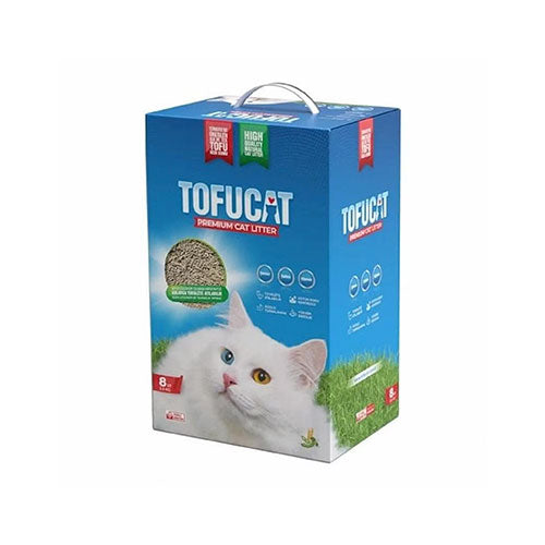 TofuCat Tuvalete Atılabilen Koku Hapsedeci Topaklanan Doğal Kedi Kumu 8 Lt