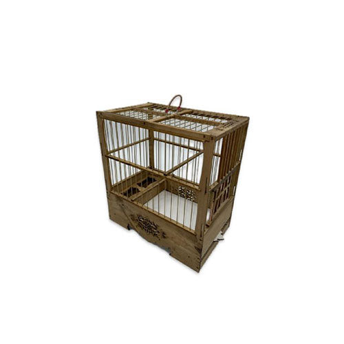 Birdlife Ahşap Oymalı Kuş Kafesi 27,5x29x17 Cm
